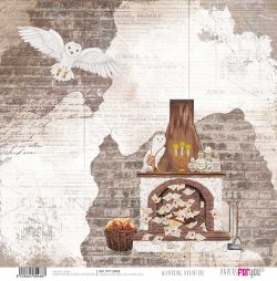 PFY-10468 - Papel Scrap doble cara 180gr 12"x12" (Wizarding Adventure) - pack 12 ud.