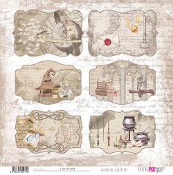 PFY-10474 - Papel Scrap doble cara 180gr 12"x12" (Wizarding Adventure) - pack 12 ud.