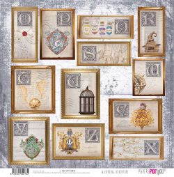 PFY-10476 - Papel Scrap doble cara 180gr 12"x12" (Wizarding Adventure) - pack 12 ud.