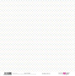 PFY-10502 - Papel Scrap doble cara 180gr 12"x12" (Rainbow Basics) - pack 12 ud.