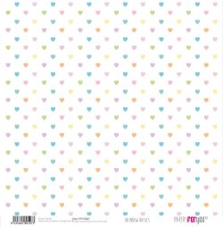 PFY-10507 - Papel Scrap doble cara 180gr 12"x12" (Rainbow Basics) - pack 12 ud.