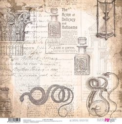 PFY-10526 - Papel Scrap Tela 125gr 12"x12" (Wizarding Adventure) - pack 12 ud.