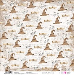 PFY-10527 - Papel Scrap Tela 125gr 12"x12" (Wizarding Adventure) - pack 12 ud.