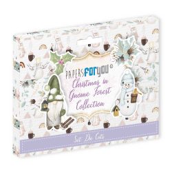 PFY-10819 - Die Cuts 20 pzs 300gr. (Christmas In Gnome Forest)- pack 5 ud.