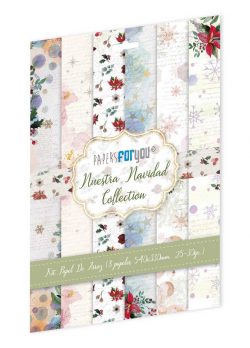 PFY-10821 - Colección de 8 Papeles Arroz 54x33 cm 25-30 gr. (Nuestra Navidad) - pack 4 ud.