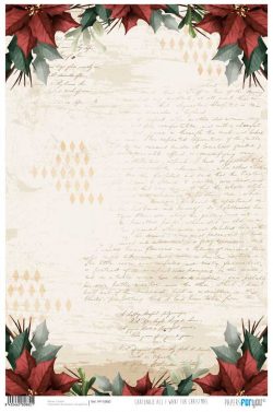 PFY-10882 - Papel Cartonaje 32×48,3cm 120gr (All I Want For Christmas)- pack 12 ud.