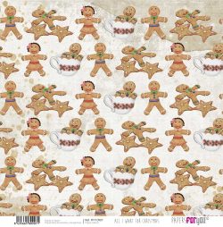 PFY-10907 - Papel Scrap Vellum 90gr (All I Want For Christmas)- pack 12 ud.