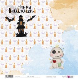 PFY-10967 - Papel Scrap doble cara 180gr 12"x12" (Happy Halloween) - pack 12 ud.