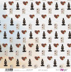 PFY-11002 - Papel Scrap Vellum 160gr (Happy Halloween)- pack 12 ud