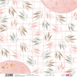 PFY-11108 - Papel Scrap Tela 125gr 12"x12" (Lullaby Baby Girl) - pack 12 ud.
