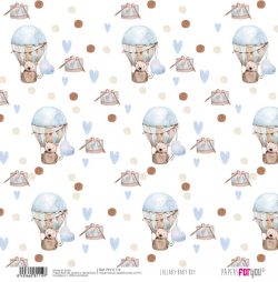 PFY-11119 - Papel Scrap Tela 125gr 12"x12" (Lullaby Baby Boy) - pack 12 ud.