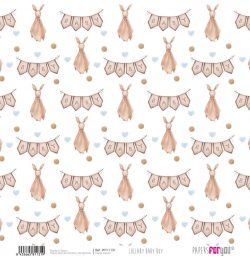 PFY-11131 - Papel Scrap Vellum 160gr (Lullaby Baby Boy) - pack 12 ud.