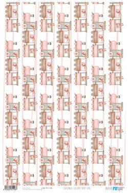 PFY-11148 - Papel Cartonaje 32x48,3cm 120gr (Lullaby Baby Girl) - pack 12 ud.