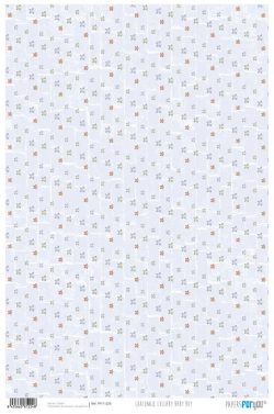 PFY-11224 - Papel Cartonaje 32x48,3cm 120gr (Lullaby Baby Boy) - pack 12 ud.