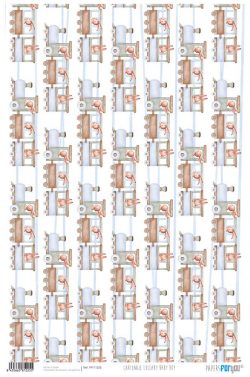 PFY-11225 - Papel Cartonaje 32x48,3cm 120gr (Lullaby Baby Boy) - pack 12 ud.