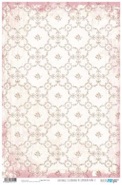 PFY-11715 - Papel Cartonaje 32x48,3cm 120gr (Celebrando Mi Comunión Niña II) - pack 12 ud.