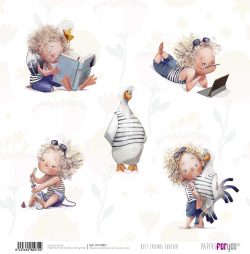 PFY-4007 - PAPEL SCRAP BEST FRIENDS FOREVER - pack 12 ud.