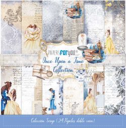 PFY-11085 - Colección 24 Papeles Scrap doble cara 180gr 8''x8'' (Once upon a Time) - pack 3 ud.