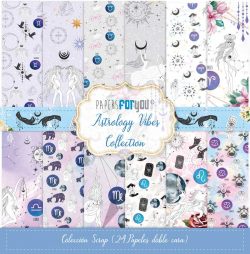 PFY-11274 - Colección 24 Papeles Scrap doble cara 180gr 8''x8'' (Astrology Vibes) - pack 3 ud.