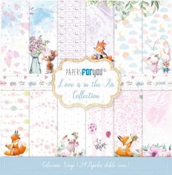 PFY-11283 - Colección 24 Papeles Scrap doble cara 180gr 8''x8'' (Love is in the Air) - pack 3 ud.