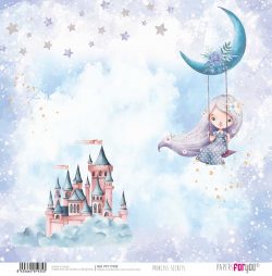 PFY-11935 - Papel Scrap doble cara 180gr 12"x12" (Princess Secrets)- pack 12 ud.