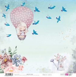 PFY-11937 - Papel Scrap doble cara 180gr 12"x12" (Princess Secrets)- pack 12 ud.