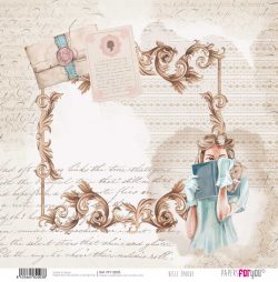 PFY-12003 - Papel Scrap doble cara 180gr 12"x12" (Belle Époque)- pack 12 ud.