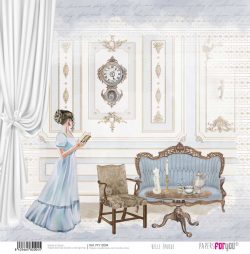 PFY-12004 - Papel Scrap doble cara 180gr 12"x12" (Belle Époque)- pack 12 ud.