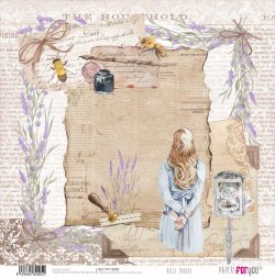 PFY-12005 - Papel Scrap doble cara 180gr 12"x12" (Belle Époque)- pack 12 ud.