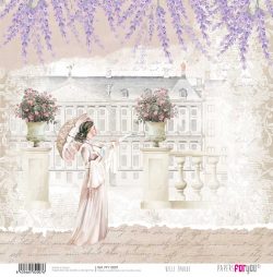 PFY-12007 - Papel Scrap doble cara 180gr 12"x12" (Belle Époque)- pack 12 ud.