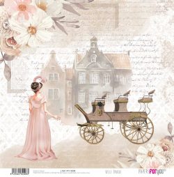 PFY-12008 - Papel Scrap doble cara 180gr 12"x12" (Belle Époque)- pack 12 ud.