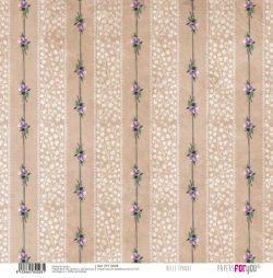 PFY-12028 - Papel Scrap Tela 125gr 12"x12" (Belle Époque)- pack 12 ud.