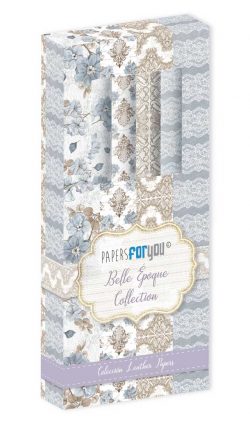 PFY-12037 - Kit Leather Paper 4 pzs 32,5x30 cm (Belle Époque)- pack 4 ud.