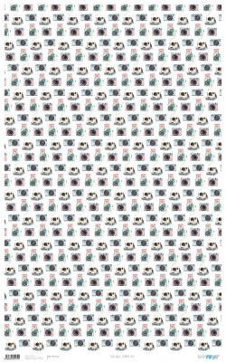 PFY-12174 - Papel Cartonaje 80x50cm 120gr (Summer trip)- pack 6 ud.