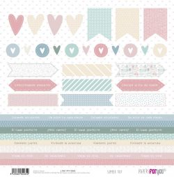 PFY-12265 - Papel Scrap doble cara 180gr 12"x12" (Summer Trip)- pack 12 ud.