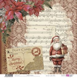 PFY-12316 - Papel Scrap doble cara 180gr 12"x12" (Father Christmas)- pack 12 ud.