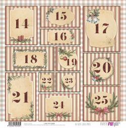 PFY-12328 - Papel Scrap doble cara 180gr 12"x12" (Father Christmas)- pack 12 ud.