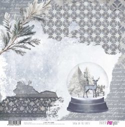 PFY-12383 - Papel Scrap doble cara 180gr 12"x12" (Snow On The Forest)- pack 12 ud.