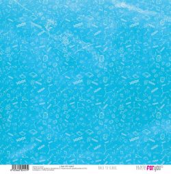 PFY-12457 - Papel Scrap Tela 125gr 12"x12" (Back to School)- pack 12 ud.