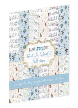 PFY-12491 - Colección  de  4 Papeles Arroz 54x33 cm 25-30 gr. (Back to School II)- pack 4 ud.