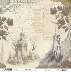 PFY-12549 - Papel Scrap doble cara 180gr 12"x12" (Bloody Mary)- pack 12 ud.