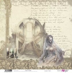 PFY-12552 - Papel Scrap doble cara 180gr 12"x12" (Bloody Mary)- pack 12 ud.