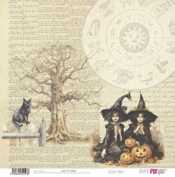 PFY-12553 - Papel Scrap doble cara 180gr 12"x12" (Bloody Mary)- pack 12 ud.