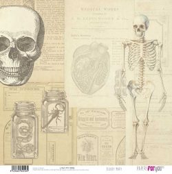 PFY-12556 - Papel Scrap doble cara 180gr 12"x12" (Bloody Mary)- pack 12 ud.