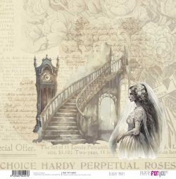 PFY-12557 - Papel Scrap doble cara 180gr 12"x12" (Bloody Mary)- pack 12 ud.