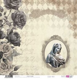 PFY-12559 - Papel Scrap doble cara 180gr 12"x12" (Bloody Mary)- pack 12 ud.