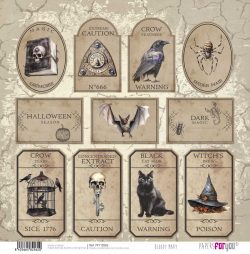 PFY-12562 - Papel Scrap doble cara 180gr 12"x12" (Bloody Mary)- pack 12 ud.