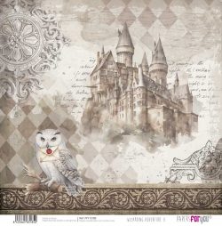 PFY-13185 - Papel Scrap doble cara 180gr 12"x12" (Wizarding Adventure II)- pack 12 ud.