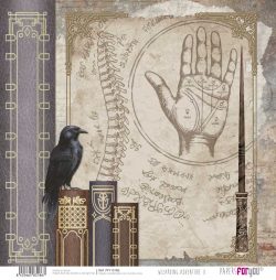 PFY-13186 - Papel Scrap doble cara 180gr 12"x12" (Wizarding Adventure II)- pack 12 ud.