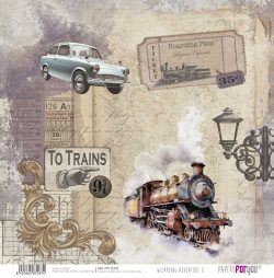 PFY-13187 - Papel Scrap doble cara 180gr 12"x12" (Wizarding Adventure II)- pack 12 ud.